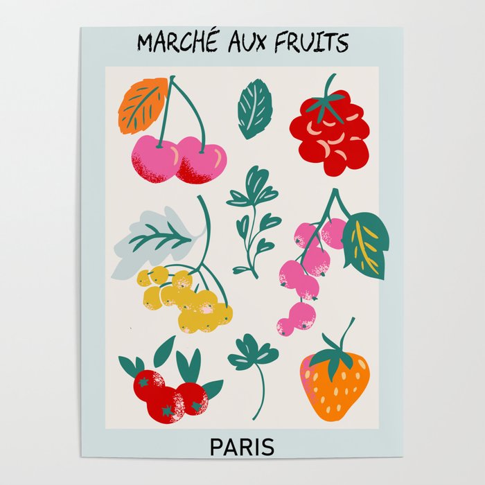 Fruit Market Paris Poster Gallery Image 4
