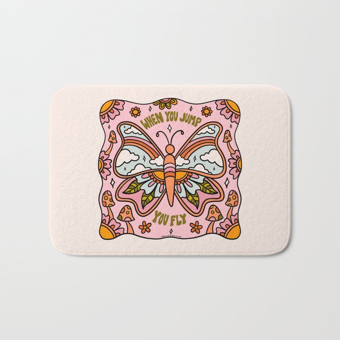 When You Jump You Fly Bath Mat Gallery Image 1