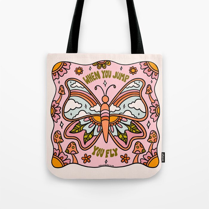 When You Jump You Fly Tote Bag Gallery Image 1
