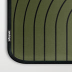 Minimal Arch XII Dark Green Modern Geometric Lines Laptop Sleeve Gallery Image 3