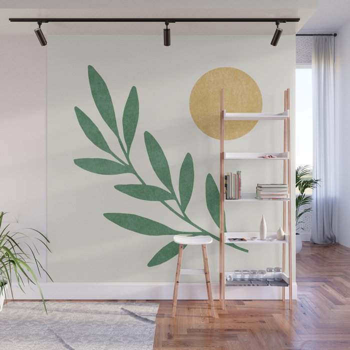 Leaf Sun 1 Wall Mural Gallery Image 1