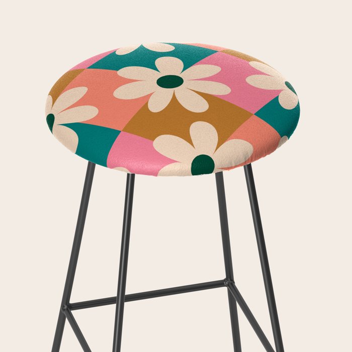 Daisy checkered - colors  Stool Gallery Image 2