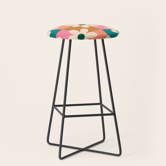 Daisy checkered - colors  Stool Gallery Image 1