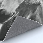 Horses - Black & White 7 Rug Gallery Image 4