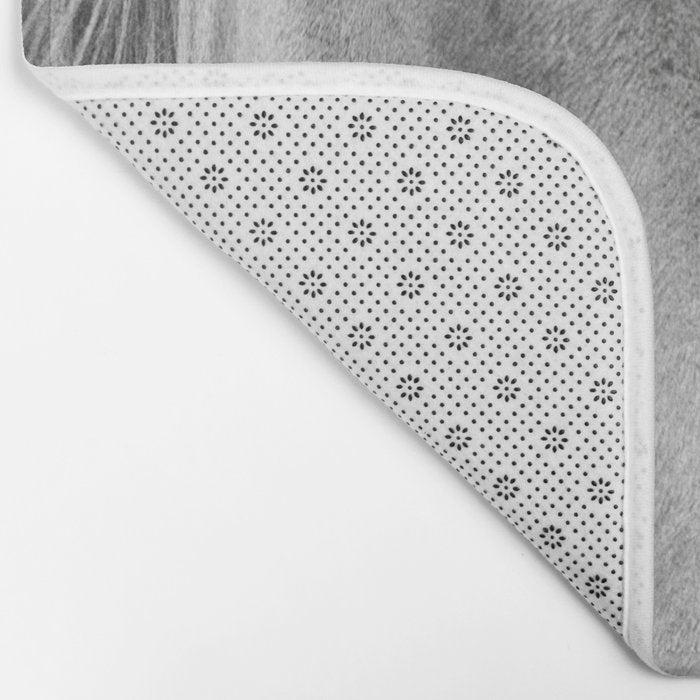 Horses - Black & White 7 Bath Mat Gallery Image 2