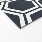 Hexagon Black Welcome Mat Gallery Image 2