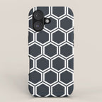 Hexagon Black iPhone Case Gallery Image 1