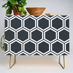 Hexagon Black Credenza Gallery Image 1