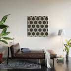 Hexagon Black Wood Wall Art Gallery Image 2