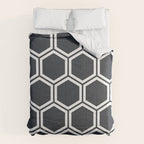 Hexagon Black Comforter Gallery Image 6