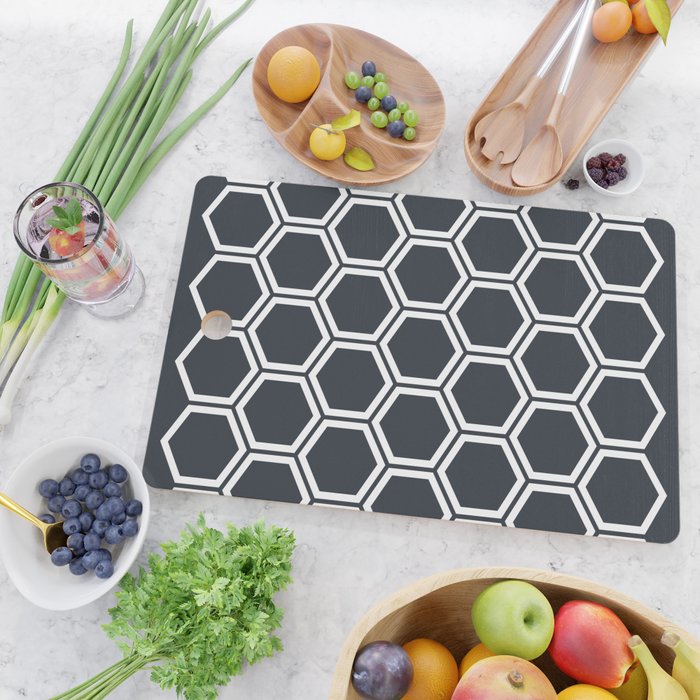 Hexagon Black Cutting Board Gallery Image 2