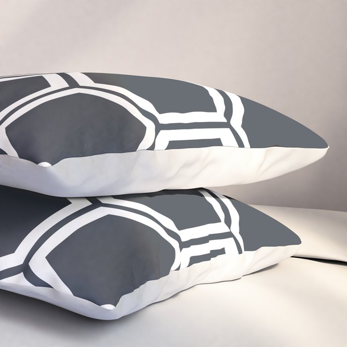Hexagon Black Pillow Sham Gallery Image 3