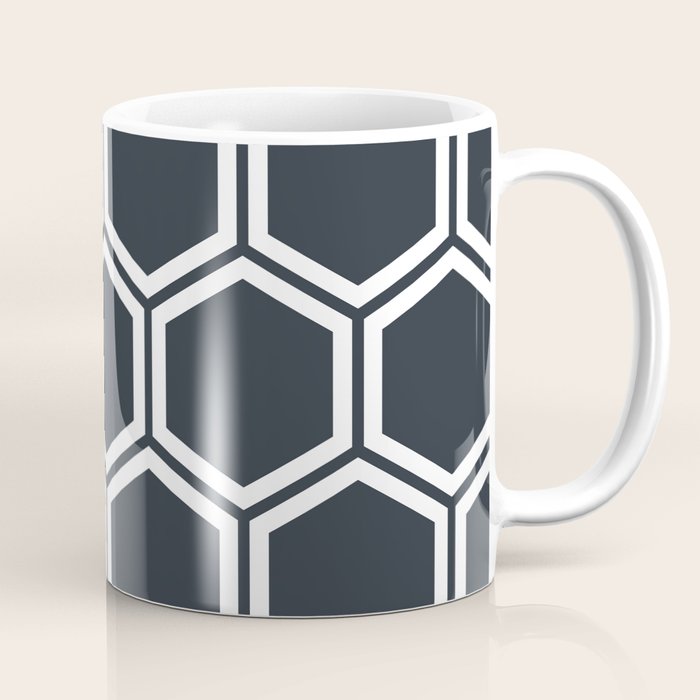 Hexagon Black Coffee Mug Gallery Image 1