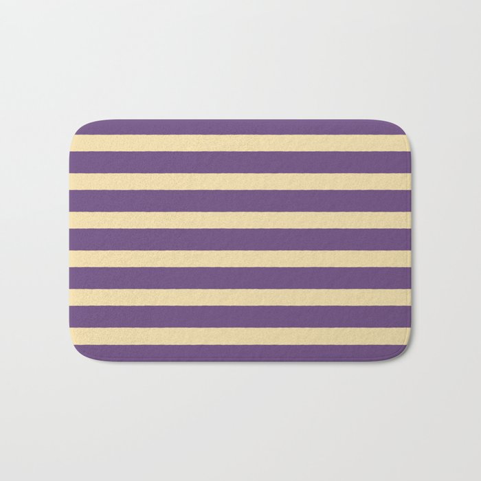 Simple Stripes Pattern - Purple Sand Bath Mat Gallery Image 1