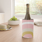 Splendid Rainbow in Golden Mustard Yellow, Pink, Taupe, and White Wine Chiller Gallery Image 4