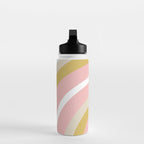Splendid Rainbow in Golden Mustard Yellow, Pink, Taupe, and White Water Bottle Gallery Image 3