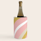 Splendid Rainbow in Golden Mustard Yellow, Pink, Taupe, and White Wine Chiller Gallery Image 2