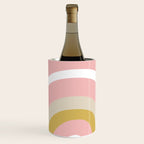 Splendid Rainbow in Golden Mustard Yellow, Pink, Taupe, and White Wine Chiller Gallery Image 1