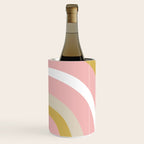 Splendid Rainbow in Golden Mustard Yellow, Pink, Taupe, and White Wine Chiller Gallery Image 3