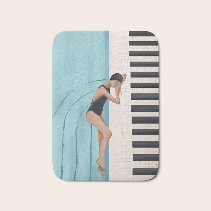 Relaxation by the Pool Bath Mat Gallery Image 1