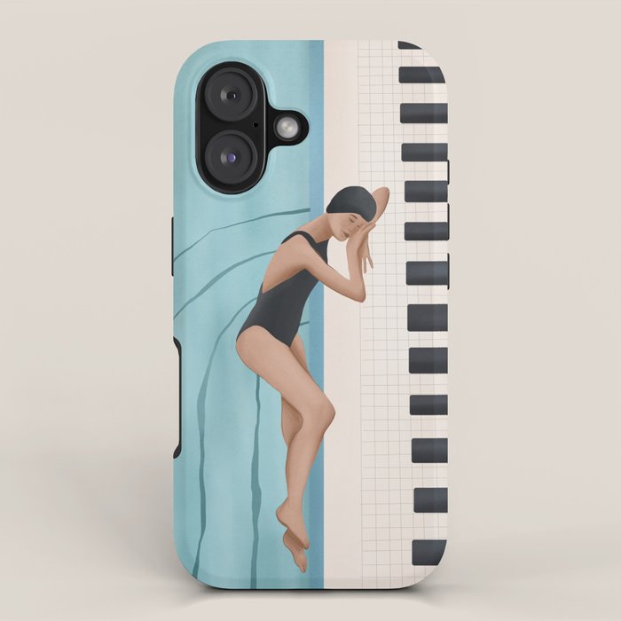 Relaxation by the Pool iPhone Case Gallery Image 1