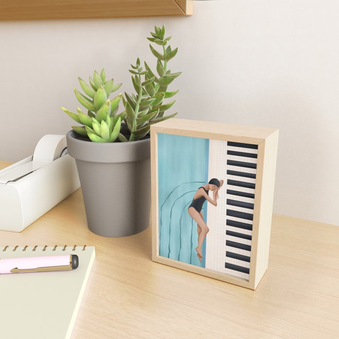 Relaxation by the Pool Mini Art Print Gallery Image 2