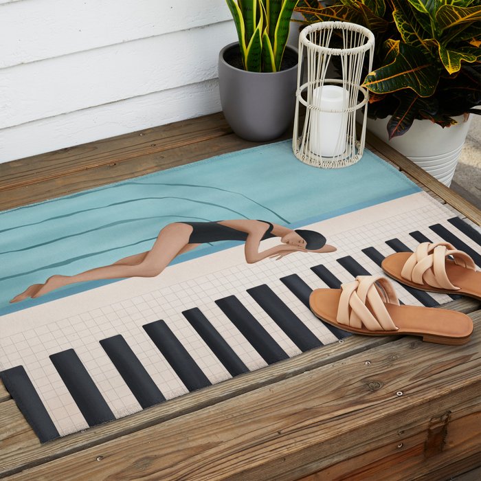 Relaxation by the Pool Outdoor Rug Gallery Image 2