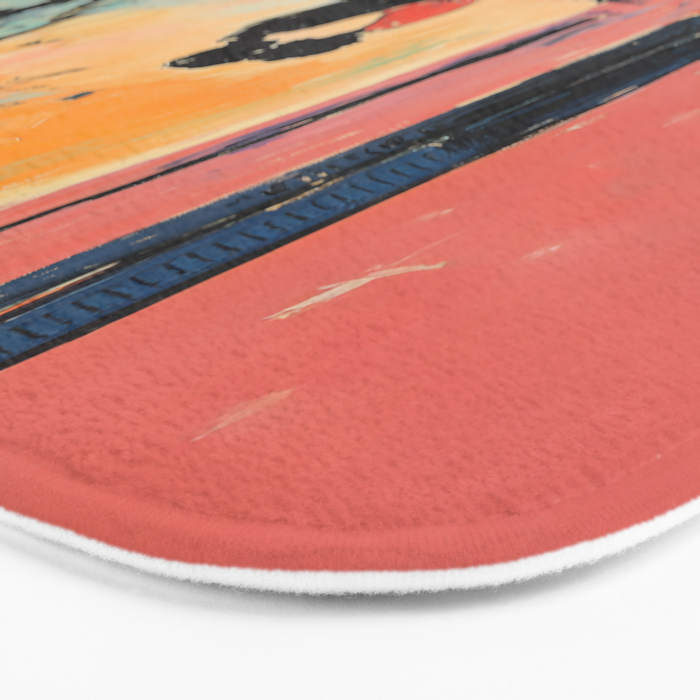 Sunset Balcony Lovers Bath Mat Gallery Image 3