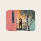 Sunset Balcony Lovers Bath Mat Gallery Image 1