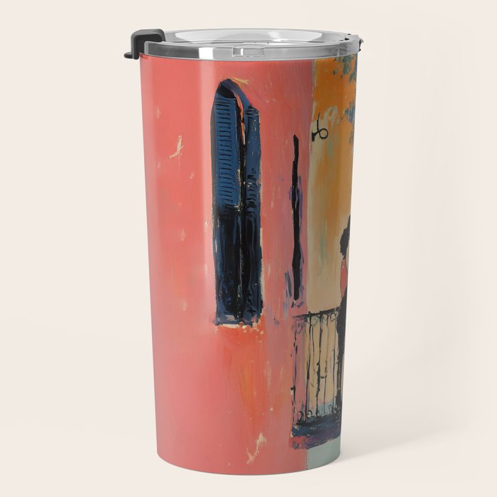 Sunset Balcony Lovers Travel Mug Gallery Image 3