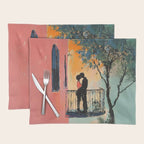 Sunset Balcony Lovers Placemat Gallery Image 1