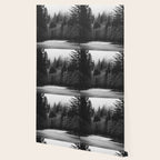 Pacific Northwest River - Black and White Nature Photography Wallpaper Gallery Image 2
