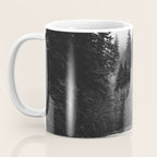Pacific Northwest River - Black and White Nature Photography Coffee Mug Gallery Image 3