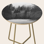 Pacific Northwest River - Black and White Nature Photography Side Table Gallery Image 2