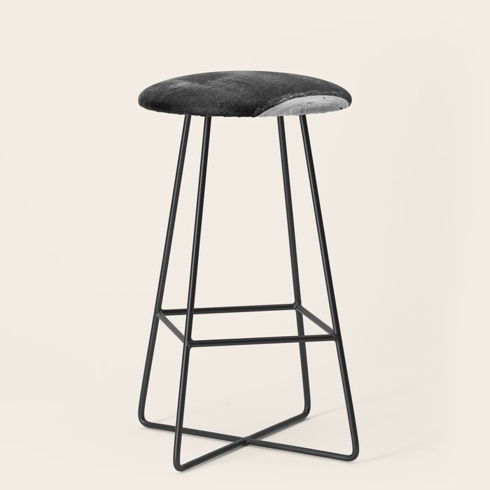 Pacific Northwest River - Black and White Nature Photography Stool Gallery Image 1