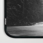 Pacific Northwest River - Black and White Nature Photography Laptop Sleeve Gallery Image 3
