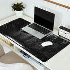 Pacific Northwest River - Black and White Nature Photography Desk Mat Gallery Image 2