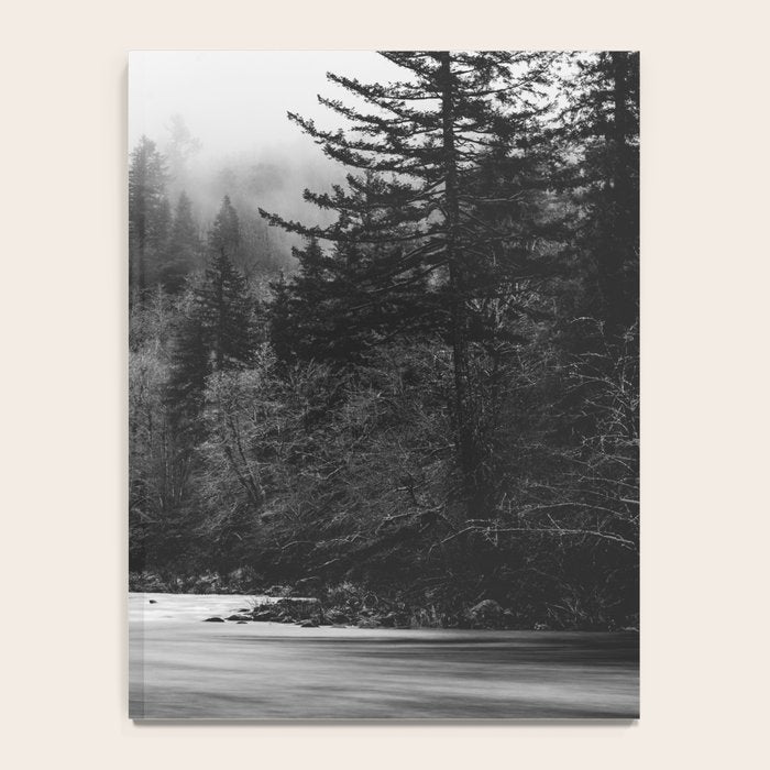 Pacific Northwest River - Black and White Nature Photography Notebook Gallery Image 4
