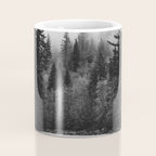 Pacific Northwest River - Black and White Nature Photography Coffee Mug Gallery Image 4
