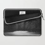 Pacific Northwest River - Black and White Nature Photography Laptop Sleeve Gallery Image 2