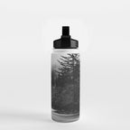 Pacific Northwest River - Black and White Nature Photography Water Bottle Gallery Image 2