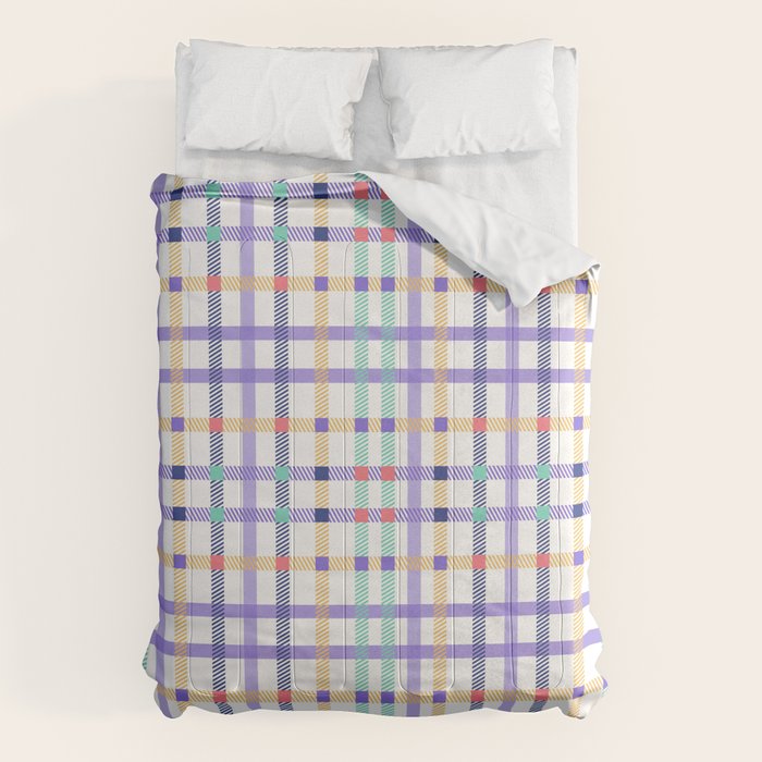 Vibrant Plaid Fusion A Comforter Gallery Image 6