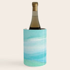 Ocean Layers - Blue Green Watercolor Wine Chiller Gallery Image 2