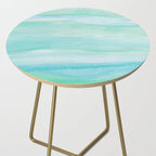 Ocean Layers - Blue Green Watercolor Side Table Gallery Image 2