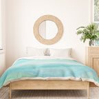 Ocean Layers - Blue Green Watercolor Duvet Cover Gallery Image 3