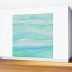 Ocean Layers - Blue Green Watercolor Wall Mural Gallery Image 2