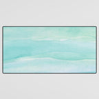 Ocean Layers - Blue Green Watercolor Desk Mat Gallery Image 3