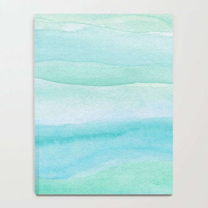 Ocean Layers - Blue Green Watercolor Notebook Gallery Image 4