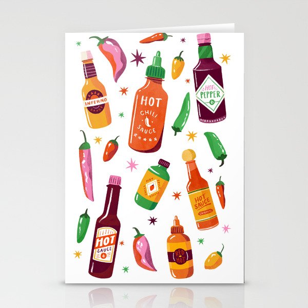Hot Sauce Lover Stationery Card Gallery Image 1