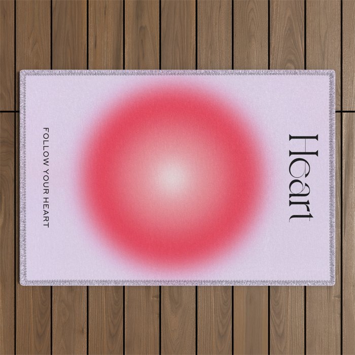Heart: Aura Gradient 04 Outdoor Rug Gallery Image 1